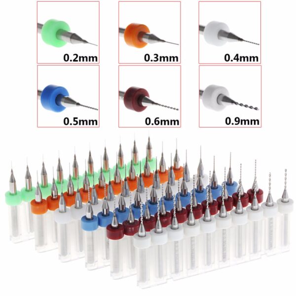 CNC - PCB Micro Borenset 0.1 - 1.0 mm 10 Delige