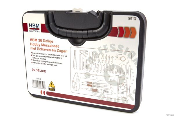 HBM 36 Delige Hobby Messenset met Schaven en Zagen - Image 10