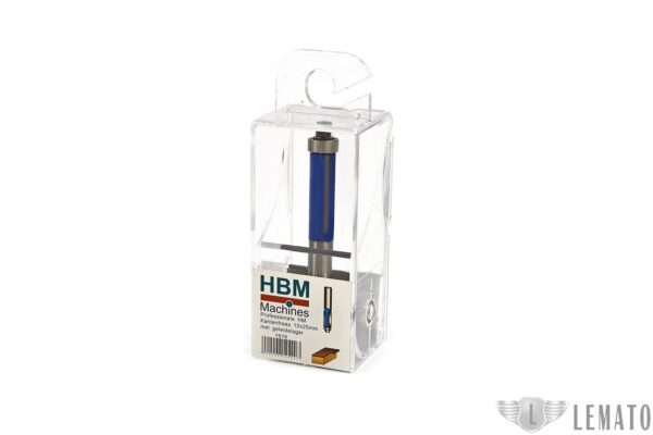 HBM Professionele HM Sponning en Kantenfrees 10 x 25 mm. Met Geleidelager - Image 3