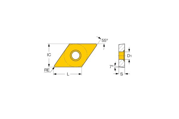 Lemato DCGT 07 Wisselplaten Non Ferro (10 Stuks) - Bild 2