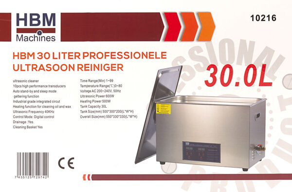 HBM 30 Liter Professionele Ultrasoon Reiniger - Bild 2