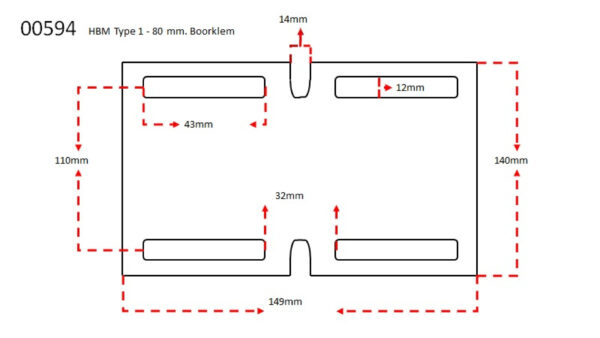 HBM Type 1 Boorklem - Afbeelding 4