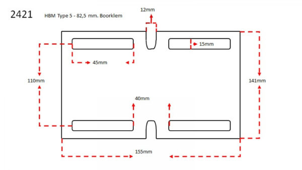 HBM Type 5 Boorklem - Afbeelding 6