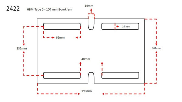 HBM Type 5 Boorklem - Afbeelding 8