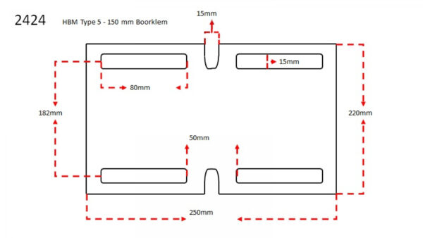 HBM Type 5 Boorklem - Afbeelding 9